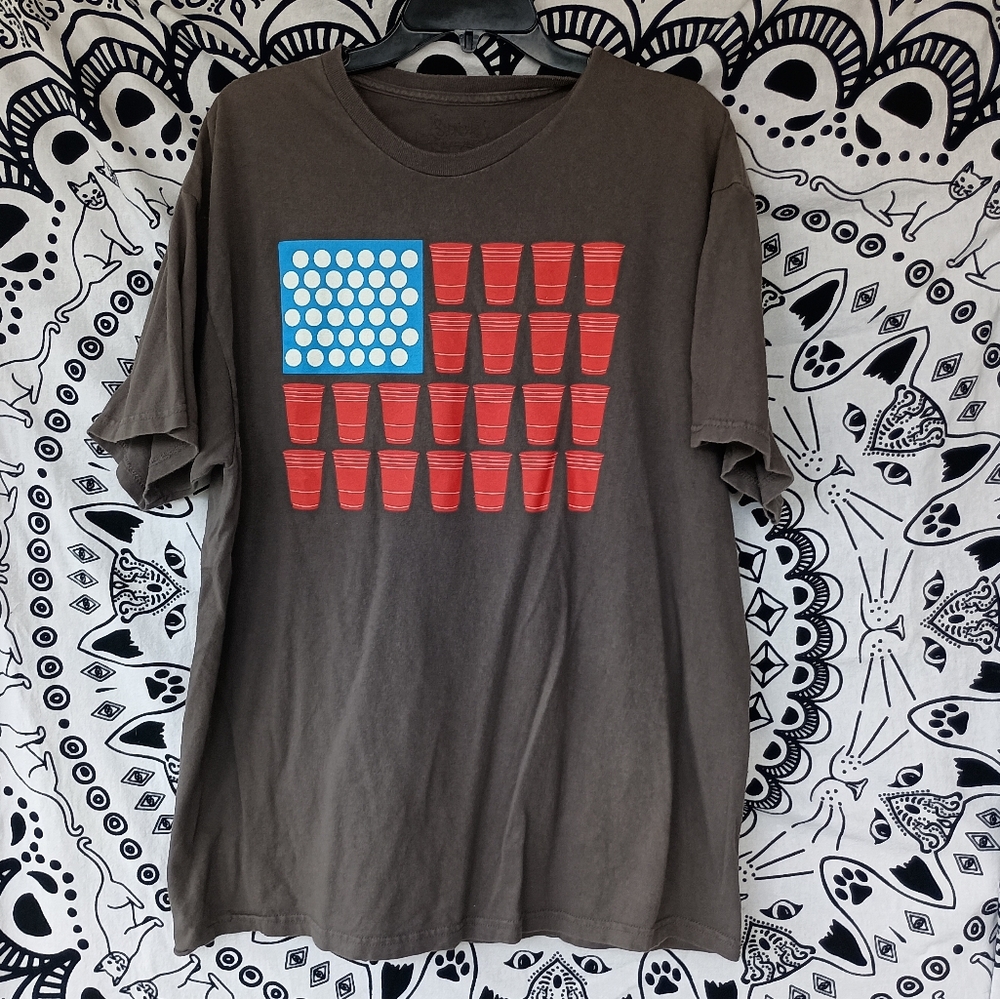 Spencer's Beer Pong America Graphic Tes